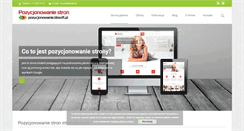 Desktop Screenshot of pozycjonowanie.bbsoft.pl